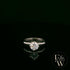 Solitaire Moissanite & 9ct White Gold Engagement Ring