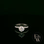 Solitaire Moissanite & 9ct White Gold Engagement Ring