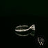Solitaire Moissanite & 9ct White Gold Engagement Ring