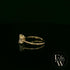 18ct Yellow Gold Three Stone Emerald-Cut Diamond Ring