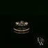 9ct Rose Gold & Three Stone Moissanite Ring