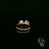 Double Moissanite & 9ct Rose Gold Ring