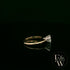 Solitaire Moissanite & 9ct Yellow Gold Engagement Ring