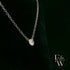 9ct White Gold Single Stone Lab-Grown Diamond Necklace