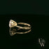 9ct Yellow Gold & White Moissanite Single Stone Ring