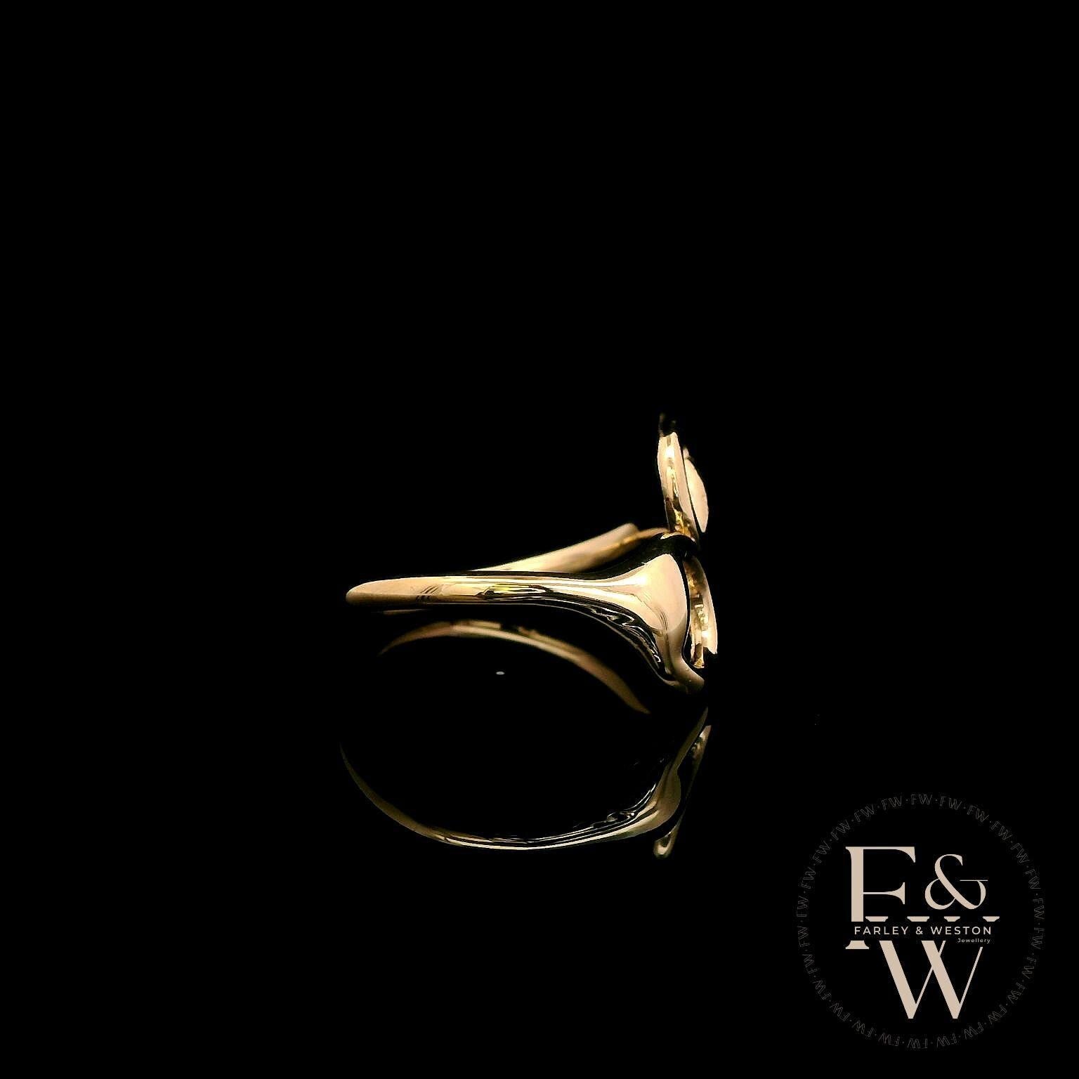 9ct Yellow Gold Horse Shoe Design Ring