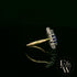 18ct White and Yellow Gold Oval-Cut Tanzanite & Diamond Halo Ring