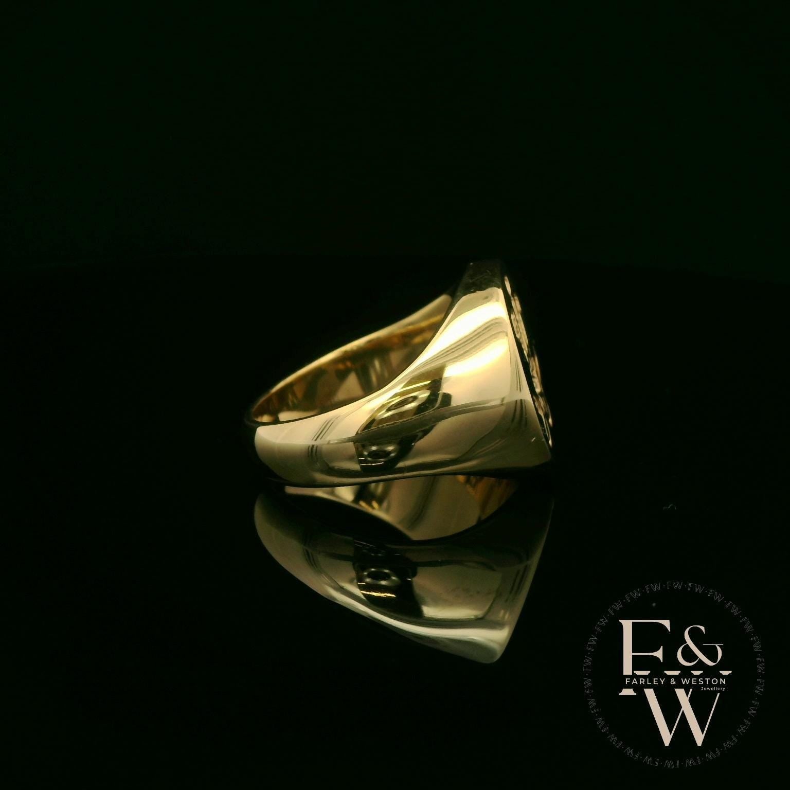 9ct Yellow Gold Prince of Wales Signet Ring