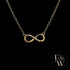 9ct Yellow Gold Infinity Moissanite Pendant