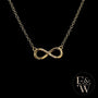 9ct Yellow Gold Infinity Moissanite Pendant