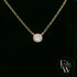 9ct Yellow Single Stone Lab Grown Diamond Necklace