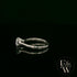 Solitaire Mossanite & Silver Engagement Ring