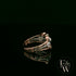 Diamond Unique 9ct Rose and White Gold Raindance Ring