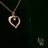 9ct Rose Gold Small Plain Heart Pendant