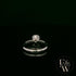 Solitaire Moissanite & 9ct White Gold Engagement Ring