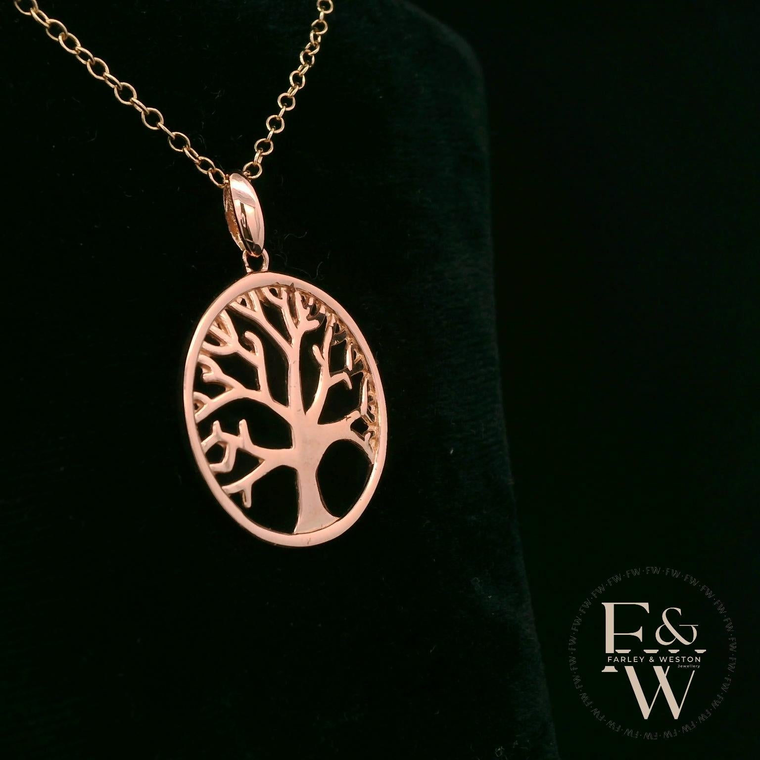 9ct Rose Gold Tree of Life Pendant