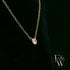 9ct Yellow Gold Single Stone Lab-Grown Diamond Necklace