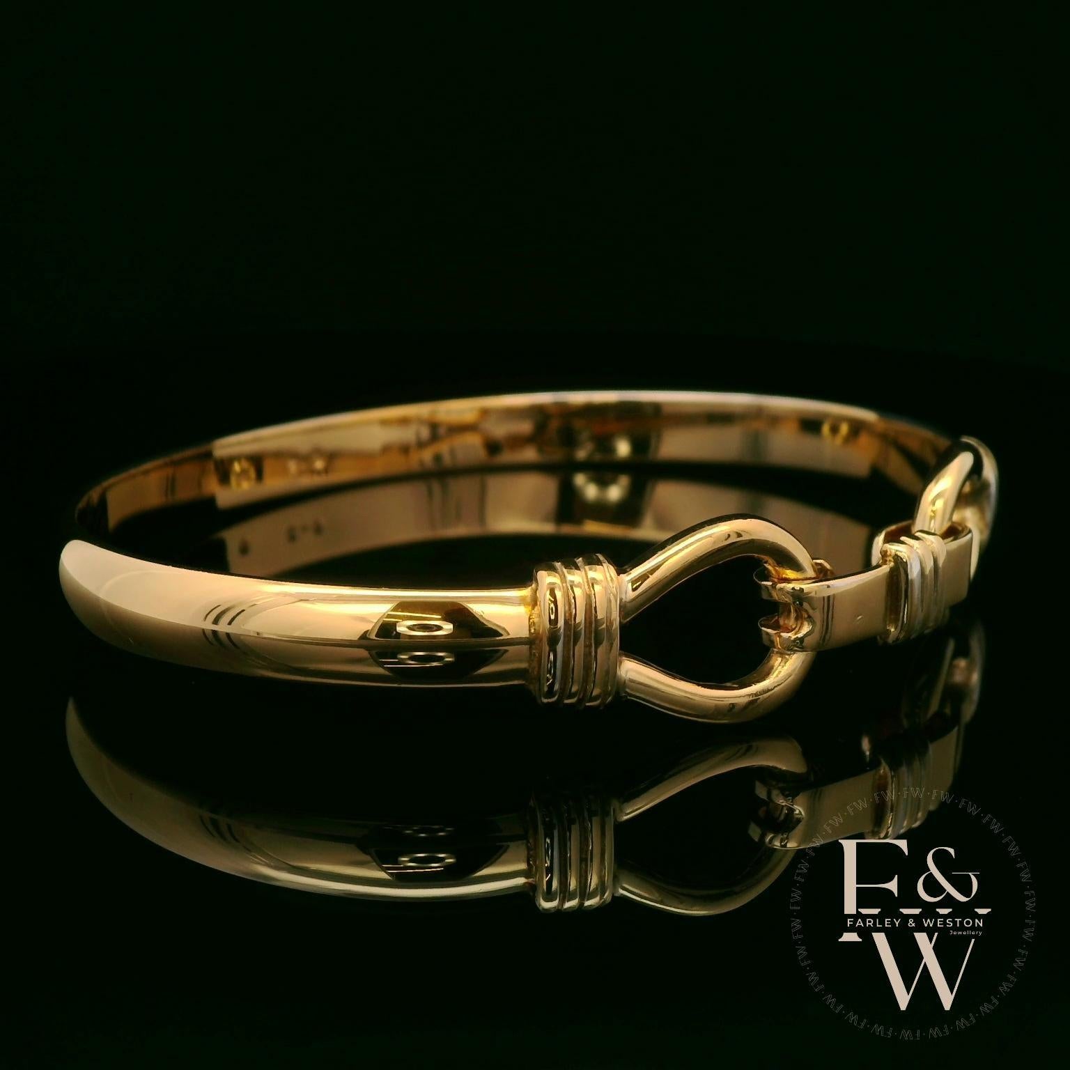 Bangle Heavy Handmade 9ct Gold 25g UK Hallmarked BL316P