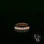 9ct Rose Gold Lab Grown Diamond Half Eternity Ring