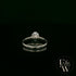 Solitaire Mossanite & Silver Engagement Ring