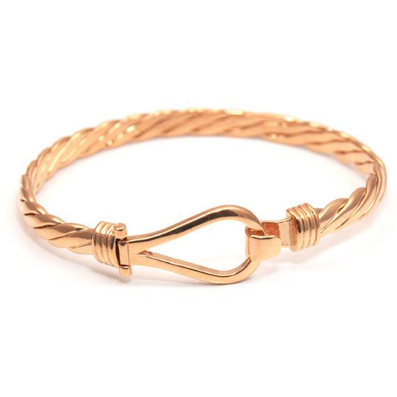 Twist Bangle Heavy Handmade 9ct Gold 26g UK Hallmarked