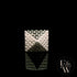 Heavy Silver Textured Pyramid Ring