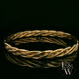 Slave Bangle Heavyweight Handmade 9ct Gold Twist 30g UK Hallmarked