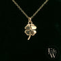 9ct Yellow Gold 4 Leaf Clover Pendant