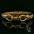 Twist Bangle Heavy Handmade 9ct Gold 27g UK Hallmarked