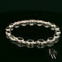 Sterling Silver Oval Garnet Bracelet