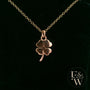 9ct Rose Gold 4 Leaf Clover Pendant