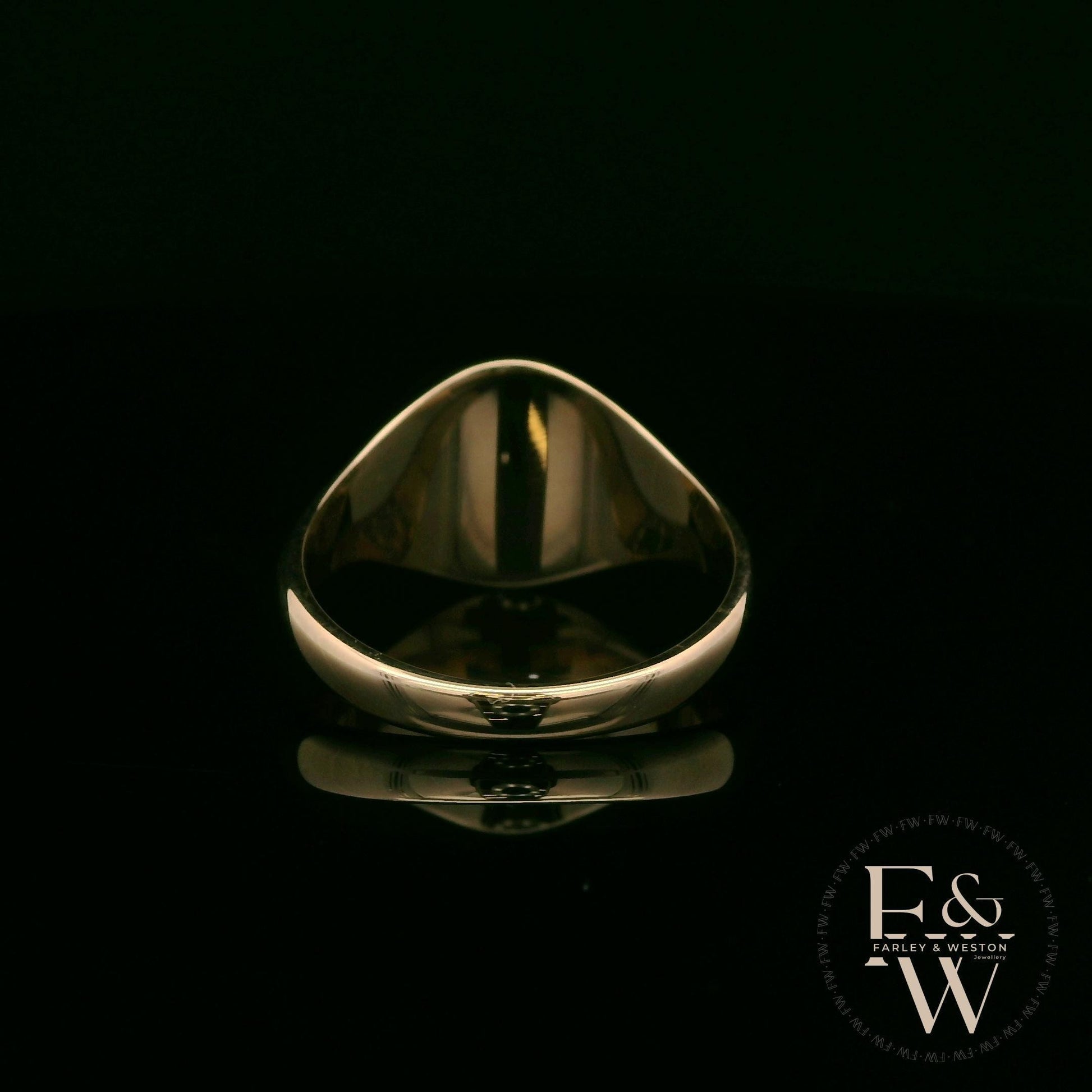 9ct Yellow Gold Welsh Feather Signet