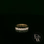 9ct Yellow Gold Diamond Half Eternity Ring