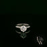 9ct White Gold Lab Grown Diamond Single Stone with Bezel Set Head Ring