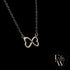 9ct White Gold Infinity Heart Charm Pendant