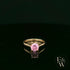 9ct Rose Gold Pink CZ Solitaire Ring