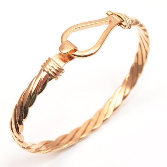 Twist Bangle Heavy Handmade 9ct Gold 26g UK Hallmarked