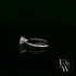 Solitaire Moissanite & 9ct White Gold Engagement Ring