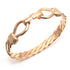 Gucci Style Twist Bangle Heavy Handmade 9ct Gold 65g UK Hallmarked