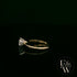 Solitaire Moissanite & 9ct Yellow Gold Engagement Ring