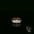 9ct Rose Gold & Three Stone Moissanite Ring