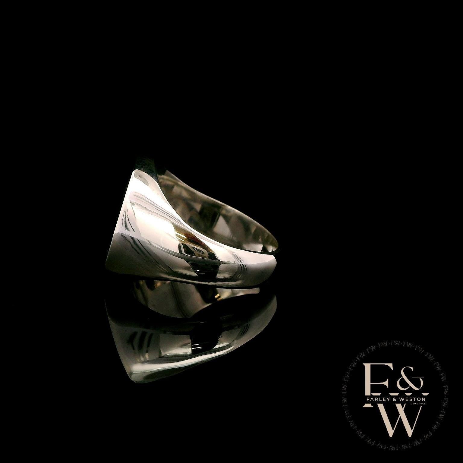 Silver Prince of Wales Signet Ring