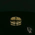 9ct Yellow Gold Half-Woven Design Band Ring