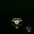 Solitaire Moissanite & 9ct Yellow Gold Engagement Ring