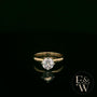 Solitaire Moissanite & 9ct Yellow Gold Engagement Ring