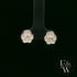 Charming Silver Paw-Print Studs