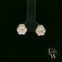 Charming Silver Paw-Print Studs