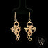 9ct Yellow Gold Bee-Inspired Earrings