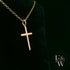 9ct Yellow Gold Small Plain Cross Pendant