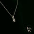 Sterling Silver Single Stone Moissanite Pendant